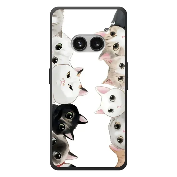 Чехол с рисунком «Коты» для Nothing Phone (2a) Plus