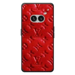 Текстурный Чехол Louis Vuitton для Nichts Telefon (2а) Plus (Красный ЛВ)