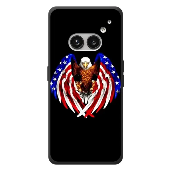 Чехол с рисунком «Крылья США» для Nothing Phone (2a) Plus Чехол с рисунком «Крылья США» для Nothing Phone (2a) Plus
