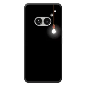 Чохол з картинками на чорному фоні для Nothing Phone (2a) Plus (Лампочка)
