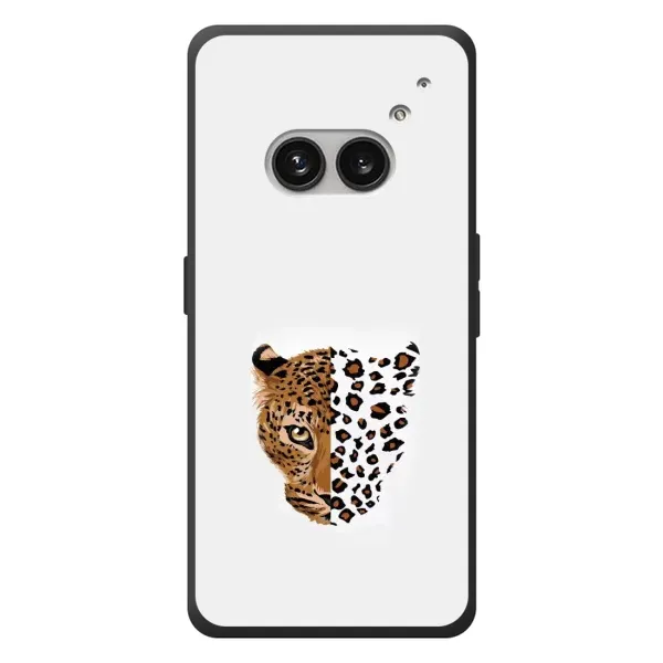 Чехол с рисунком «Леопард на белом» для Nothing Phone (2a) Plus Чехол с рисунком «Леопард на белом» для Nothing Phone (2a) Plus
