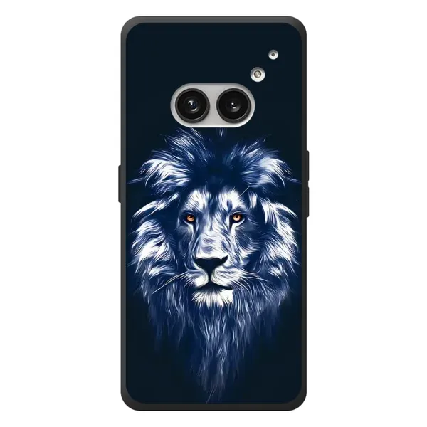 Чехол с рисунком «Лев - синий» для Nothing Phone (2a) Plus Чехол с рисунком «Лев - синий» для Nothing Phone (2a) Plus