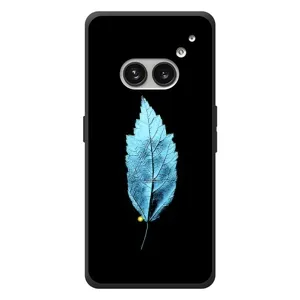 Чохол з картинками на чорному фоні для Nothing Phone (2a) Plus (Листя)