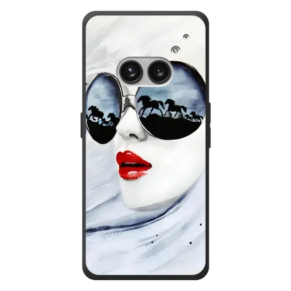 Чехол с рисунком «Любительница коней» для Nothing Phone (2a) Plus