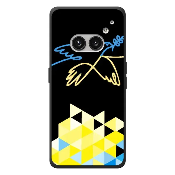 Чехол с рисунком «Мир для Украины» для Nothing Phone (2a) Plus Чехол с рисунком «Мир для Украины» для Nothing Phone (2a) Plus