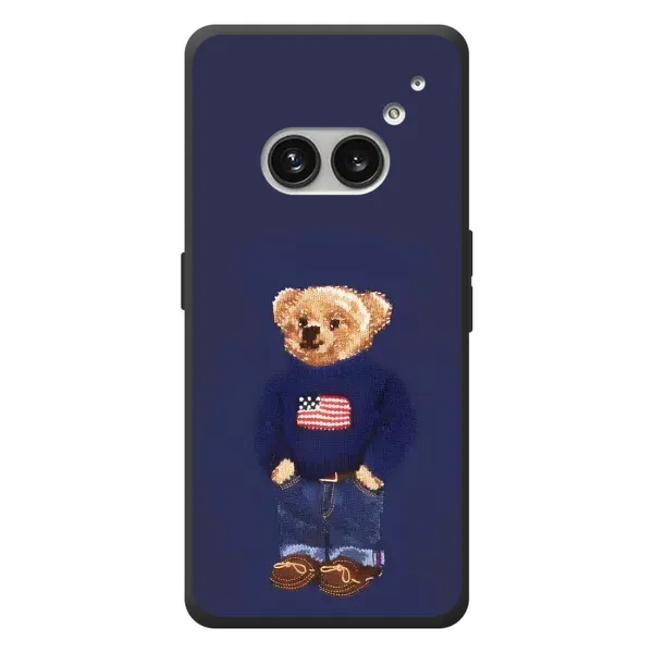 Чехол с рисунком «Мишка USA» для Nothing Phone (2a) Plus