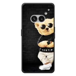 Чехлы Мишка Тедди для Nichts Telefon (2а) Plus (Мишка в очках)