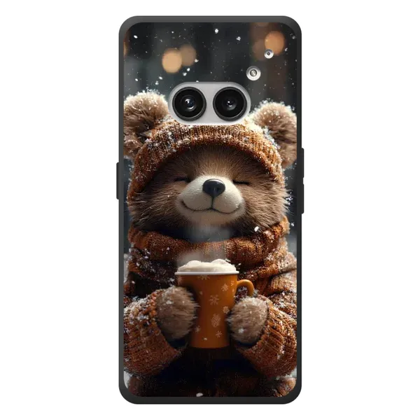 Чехол с рисунком «Медвежонок с кофе» для Nothing Phone (2a) Plus Чехол с рисунком «Медвежонок с кофе» для Nothing Phone (2a) Plus