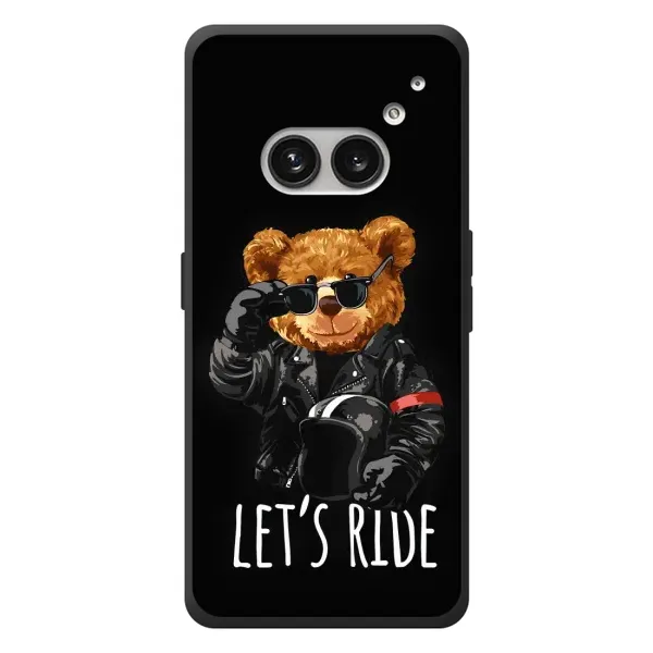 Чехол с рисунком «Модный Мишка» для Nothing Phone (2a) Plus