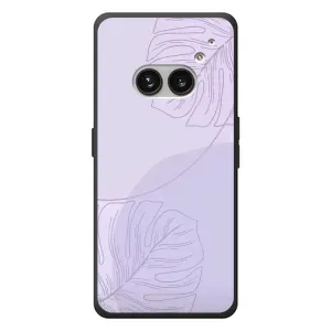 Чехол цветочный дизайн для Nothing Phone (2a) Plus (Монстера фиолетовая)