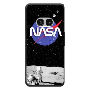Силиконовый бампер с принтом "Наса" на Nothing Phone (2a) Plus (Nasa на луне)