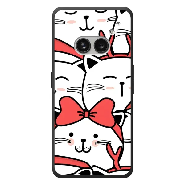 Чехол с рисунком «Новогодние котики» для Nothing Phone (2a) Plus Чехол с рисунком «Новогодние котики» для Nothing Phone (2a) Plus