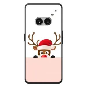 Чехол Санта Клаус для Nothing Phone (2a) Plus (Олененок)