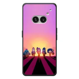 Силиконовый Чехол на Nothing Phone (2a) Plus с картинкой Brawl Stars (Персонажи в закате)