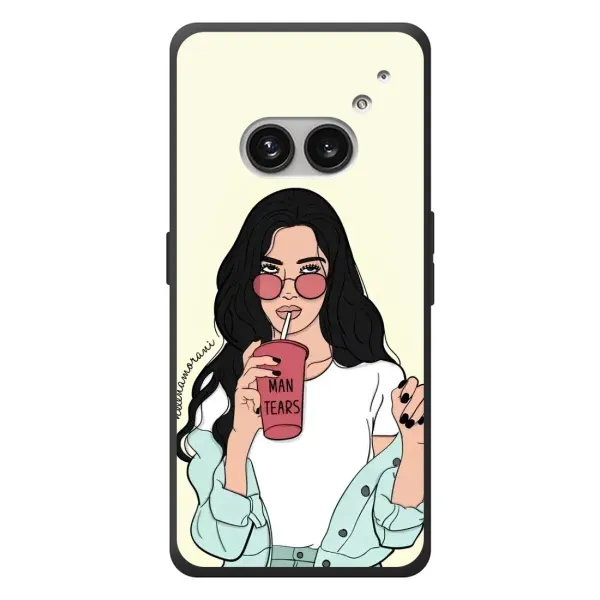 Чехол с рисунком «С напитком» для Nothing Phone (2a) Plus