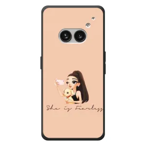 Силиконовый Чехол на Nothing Phone (2a) Plus с картинкой Стильных Девушек (С собакой)