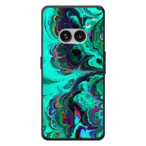 Чехлы с тематикой "Мрамор" на Nichts Telefon (2а) Plus (Салатный мрамор)