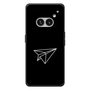 Чохол з картинками на чорному фоні для Nothing Phone (2a) Plus (Літак)