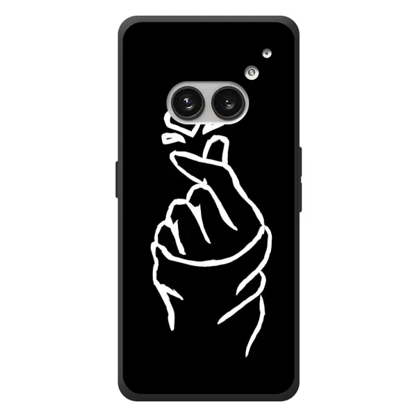 Чохол з малюнком «Сердечко на чорному» для Nothing Phone (2a) Plus Чохол з малюнком «Сердечко на чорному» для Nothing Phone (2a) Plus