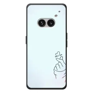 Чехлы (Знак сердечка) на Nothing Phone (2a) Plus (Сердце на голубом)