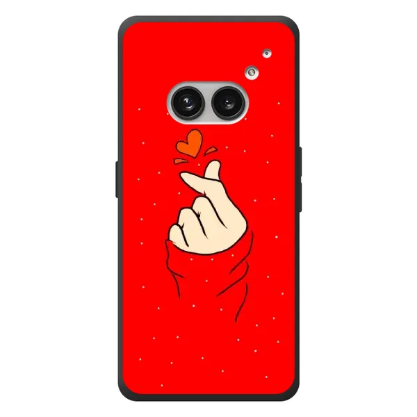 Чохол з малюнком «Сердечко на червоному» для Nothing Phone (2a) Plus Чохол з малюнком «Сердечко на червоному» для Nothing Phone (2a) Plus
