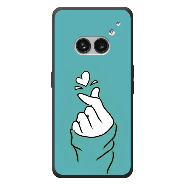 Чохол з малюнком «Сердечко на бірюзовому» для Nothing Phone (2a) Plus Чохол з малюнком «Сердечко на бірюзовому» для Nothing Phone (2a) Plus
