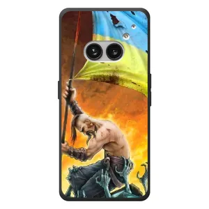 Чехол с картинкой (Патриотический КОЗАК) на Nothing Phone (2a) Plus (Сильный Козак)