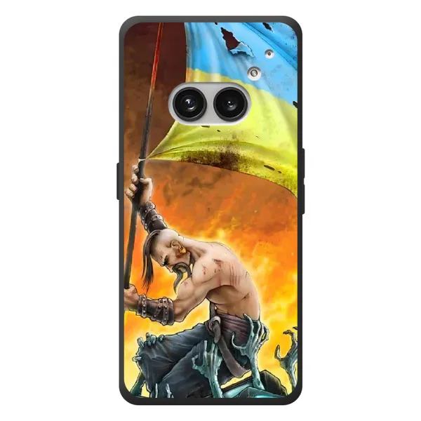 Чехол с рисунком «Сильный Козак» для Nothing Phone (2a) Plus