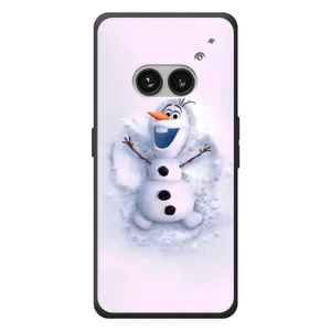 Чехол с зимним принтом для Nichts Telefon (2а) Plus (Снеговик Олов)