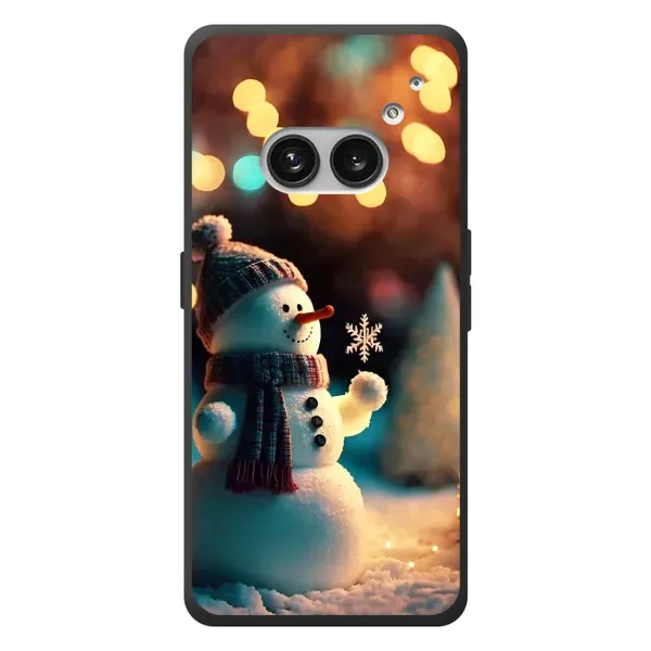 Чехол с рисунком «Снеговик праздничный» для Nothing Phone (2a) Plus Чехол с рисунком «Снеговик праздничный» для Nothing Phone (2a) Plus