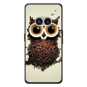Чехлы с принтом СОВЫ для Nothing Phone (2a) Plus (Сова с зерен кофе)