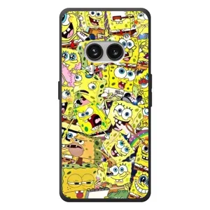Силиконовый чехол Спанч Боб на Nichts Telefon (2а) Plus (Спанч Боб Арт)
