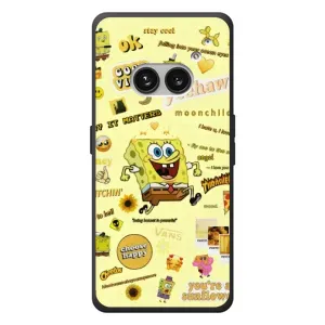 Силиконовый чехол Спанч Боб на Nichts Telefon (2а) Plus (Спанч Боб бежит)