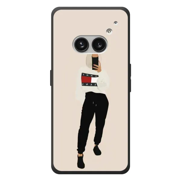 Чехол с рисунком «Стильная» для Nothing Phone (2a) Plus