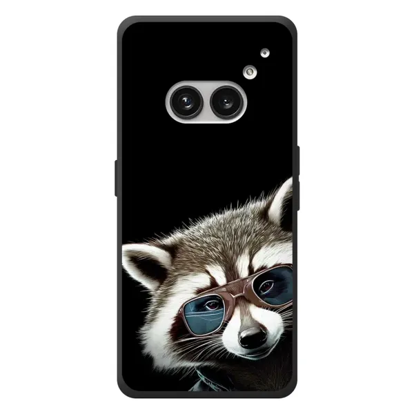 Чехол с рисунком «Стильный Енот» для Nothing Phone (2a) Plus Чехол с рисунком «Стильный Енот» для Nothing Phone (2a) Plus