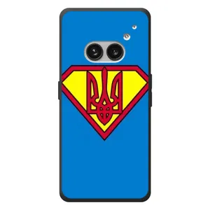 Чохол з картинкою (Патріотичний ГЕРБ) на Nothing Phone (2a) Plus (Герб - супер герой)