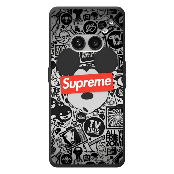 Чехол с рисунком «Supreme Маус» для Nothing Phone (2a) Plus Чехол с рисунком «Supreme Маус» для Nothing Phone (2a) Plus