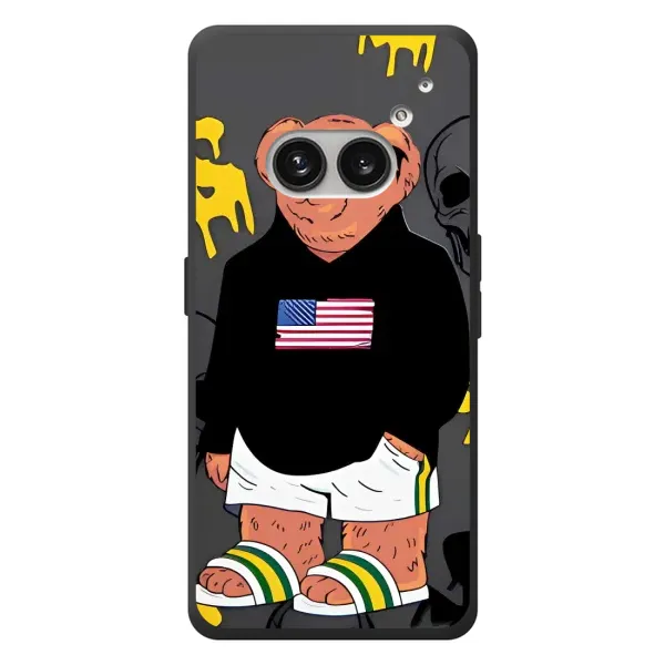 Чехол с рисунком «Teddy USA» для Nothing Phone (2a) Plus