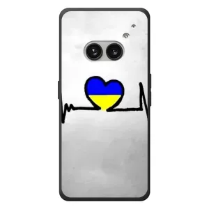 Силиконовый Чехол на Nothing Phone (2a) Plus (Я-Украина) (Украинская кардиограмма)