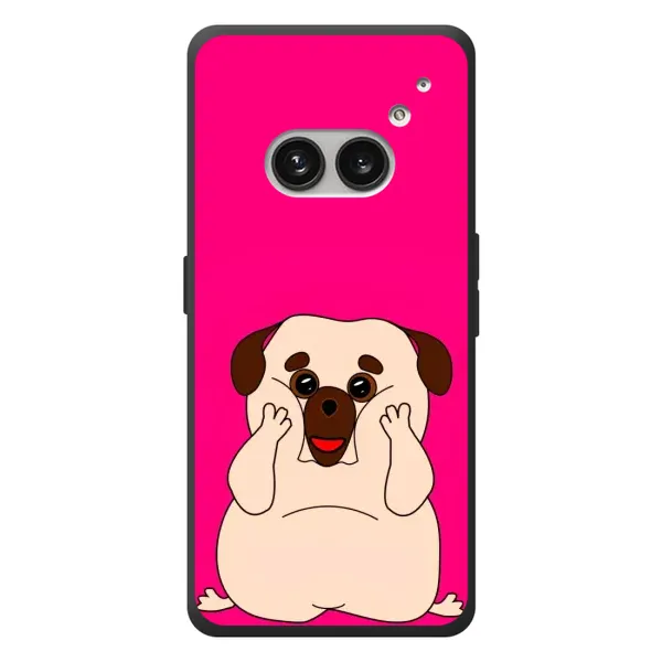 Чехол с рисунком «Веселый Мопсик» для Nothing Phone (2a) Plus Чехол с рисунком «Веселый Мопсик» для Nothing Phone (2a) Plus
