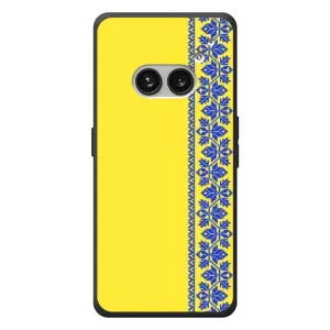 Силиконовый Чехол на Nothing Phone (2a) Plus (Вышиванка на желтом)