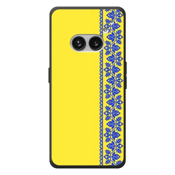 Чехол с рисунком «Вышиванка на желтом» для Nothing Phone (2a) Plus Чехол с рисунком «Вышиванка на желтом» для Nothing Phone (2a) Plus