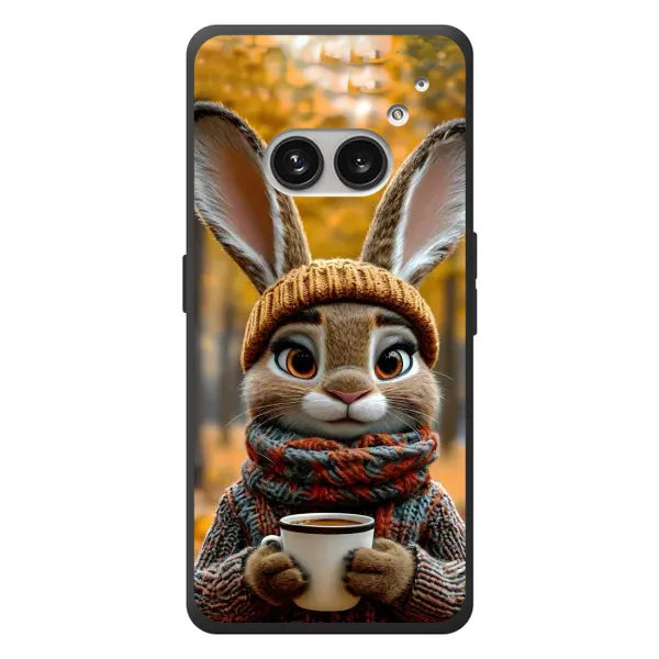 Чехол с рисунком «Зайчик с кофе» для Nothing Phone (2a) Plus Чехол с рисунком «Зайчик с кофе» для Nothing Phone (2a) Plus