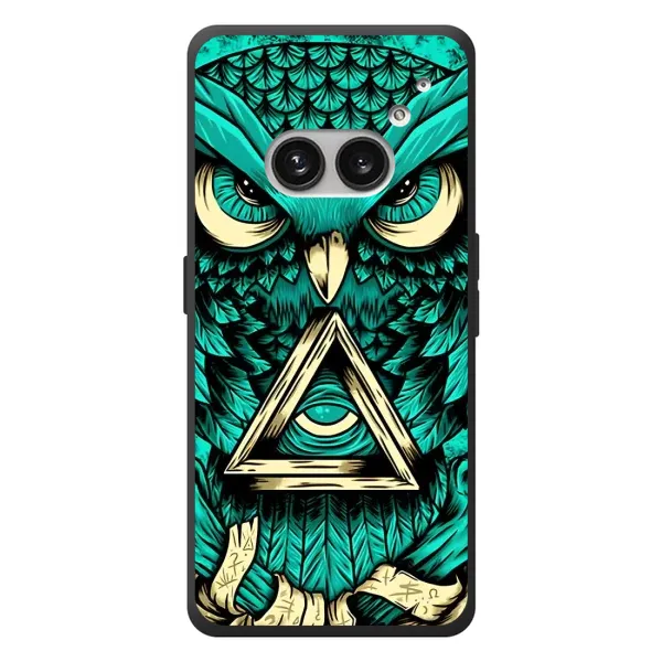 Чехол с рисунком «Зеленая сова» для Nothing Phone (2a) Plus Чехол с рисунком «Зеленая сова» для Nothing Phone (2a) Plus