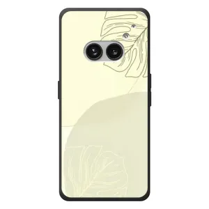 Чехол цветочный дизайн для Nothing Phone (2a) Plus (Зелёный фон)
