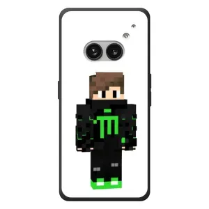 Чехлы для Nothing Phone (2a) Plus (Персонажи Майн Крафт) (Зеленый мальчик)