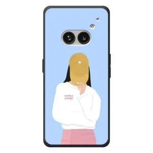 Силиконовый Чехол на Nothing Phone (2a) Plus с картинкой Стильных Девушек (Желтая кепка)