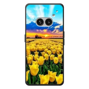 Чехлы с картинкой (Тюльпаны) на Nichts Telefon (2а) Plus (Желтые тюльпаны)