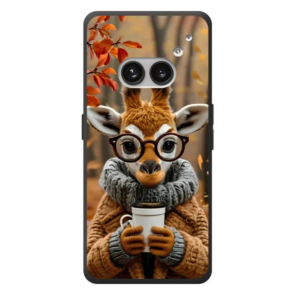 Чехол с рисунком «Жираф с кофе» для Nothing Phone (2a) Plus Чехол с рисунком «Жираф с кофе» для Nothing Phone (2a) Plus
