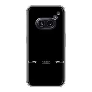 Силиконовый бампер с картинкой машины на Nothing Phone 2a (Силует Audi)